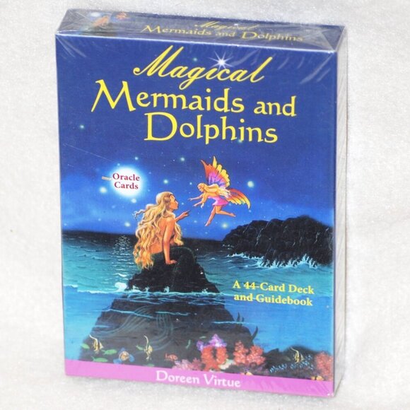 NWT Magical Mermaids & Dolphin Oracle Cards & Guidebook 44 Card Deck Tarot Cards - Picture 1 of 6